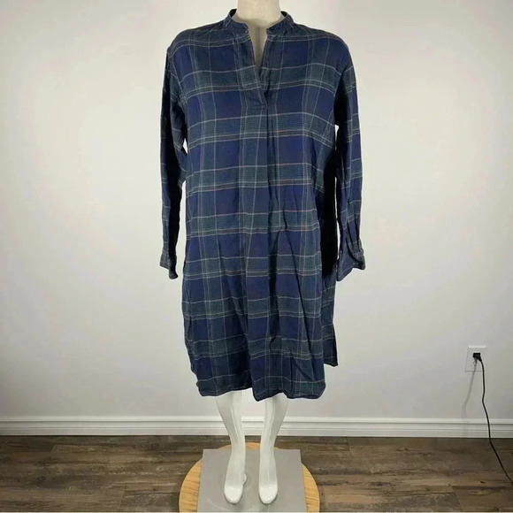 🌟UNIQLO COTTON PLAID  DRESS S - Picture 3 of 13